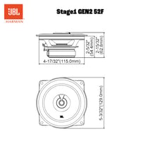 JBL Stage1 GEN2 52F koaxiális autóhangszóró pár 130 mm, 40 W RMS / 320 W max 8