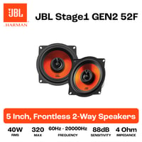 JBL Stage1 GEN2 52F koaxiális autóhangszóró pár 130 mm, 40 W RMS / 320 W max 6