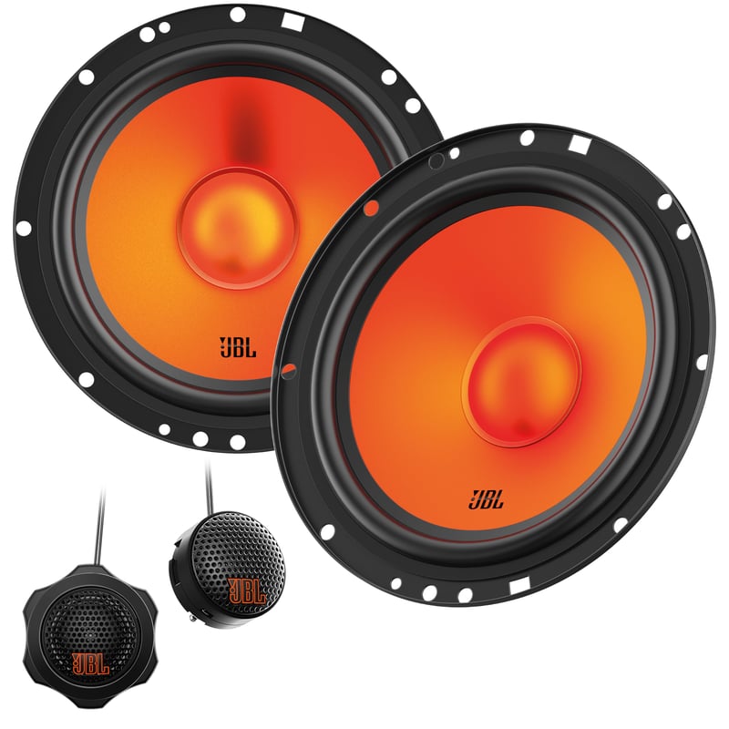Set difuzoare auto pe componente JBL Stage1 GEN2 62CF 165mm (6,5") - 80W RMS 640W Max, 2 difuzoare bas + 2 tweetere, Harman Kardon