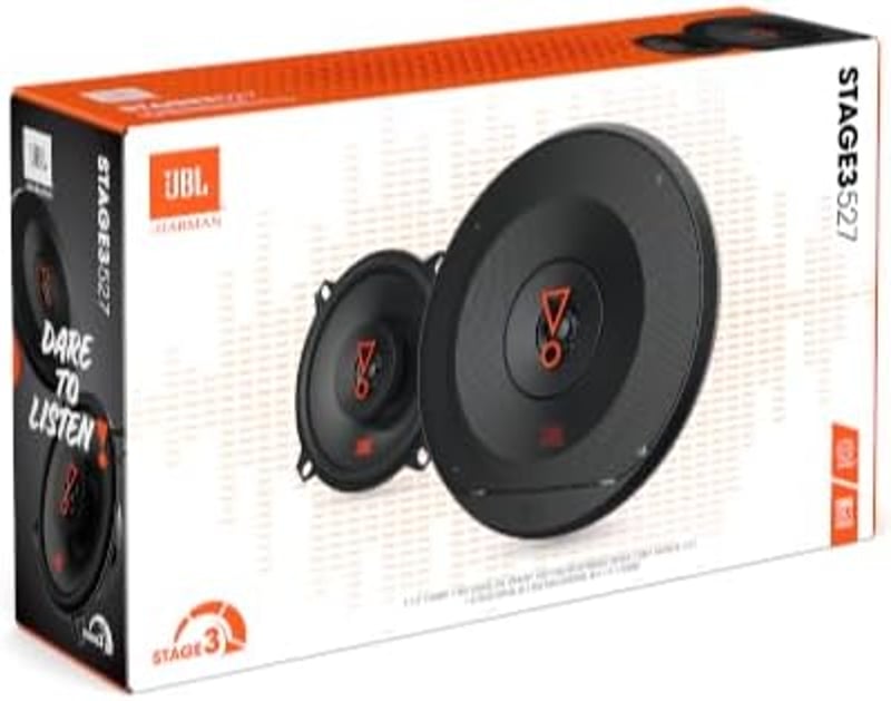 JBL Stage3 527 autóhifi hangszóró szett 200W 13cm 2-utas - 13 cm, 2-way coaxial (+ front)