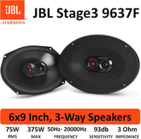 JBL Stage3 9637F 3-utas autó hangszóró szett 375W 6x9 inch ovális 9