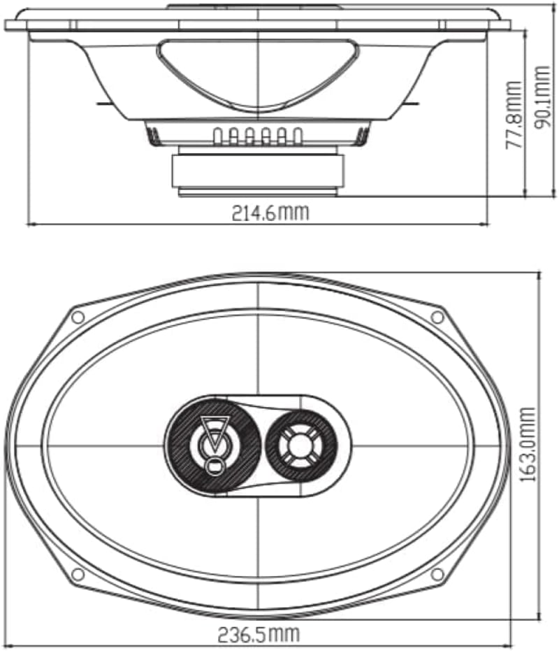 JBL Stage3 9637F 3-utas autó hangszóró szett 375W 6x9 inch ovális