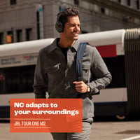 Bezdrôtové Bluetooth slúchadlá JBL Tour One M2 – adaptívne potlačenie hluku, 50-hodinová výdrž batérie, čierna farba, cez uši (over-ear) 9