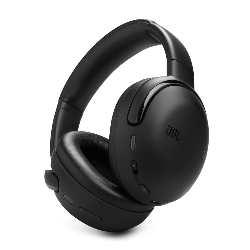 Căști wireless Bluetooth JBL Tour One M3 - Anulare adaptivă a zgomotului (True Adaptive), 70 de ore de redare, sunet Spatial 360, USB-C, negru
