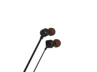 Slúchadlá do uší JBL Tune 110 s mikrofónom a diaľkovým ovládaním, plochým káblom odolným proti zamotaniu, čierne 4