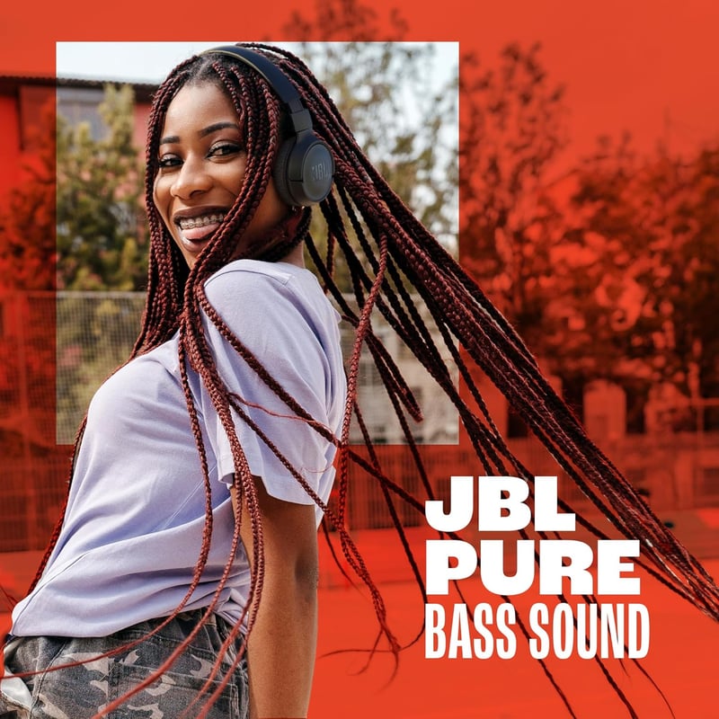 JBL Tune 520 BT Bluetooth fejhallgató, összecsukható, 57 órás akkumulátor, fekete - black