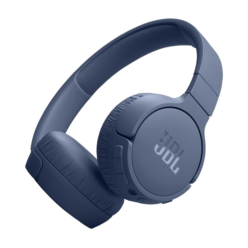 Bezdrôtové slúchadlá JBL Tune 670NC s adaptívnym potlačením hluku, 70-hodinovou výdržou batérie, skladacím dizajnom, modré