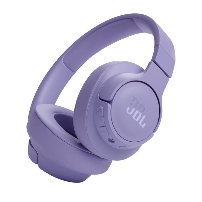 Bluetooth slúchadlá JBL Tune 720BT – JBL Pure Bass zvuk, 76-hodinová výdrž batérie, rýchle nabíjanie, skladací a ľahký dizajn – fialové