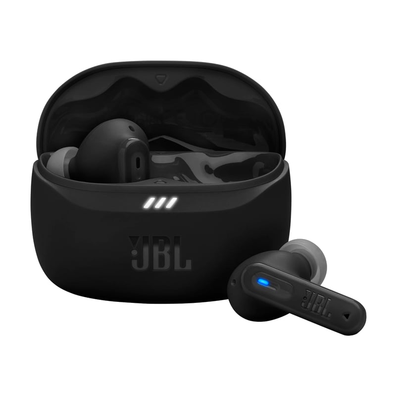Bezdrôtové Bluetooth slúchadlá JBL Tune Beam 2 s potlačením hluku, IP54, 48 h – čierne