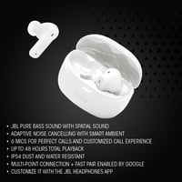 Futrola za punjenje — JBL Tune Beam Ghost 2 bežične Bluetooth slušalice (rezervni dio) 4