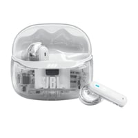 JBL Tune Beam Ghost 2 True Wireless Bluetooth slušalice s aktivnim poništavanjem buke, baterijom od 48 sati, IP54, Multipoint, Ghost White - rabljeno 1