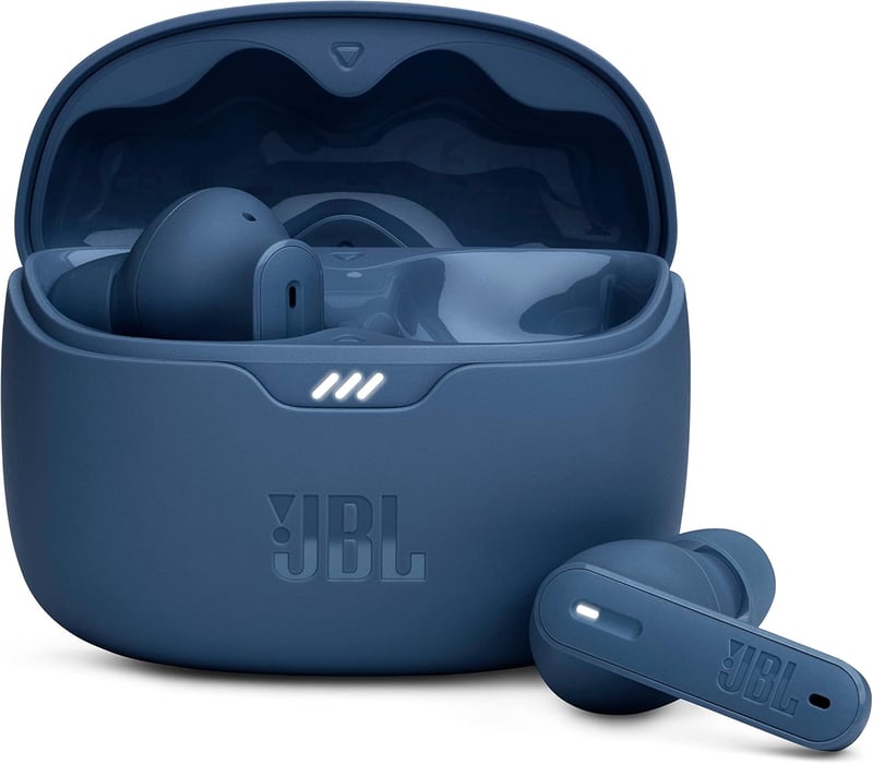 JBL Tune Beam vízálló vezeték nélküli fülhallgató zajszűréssel, kék - Single