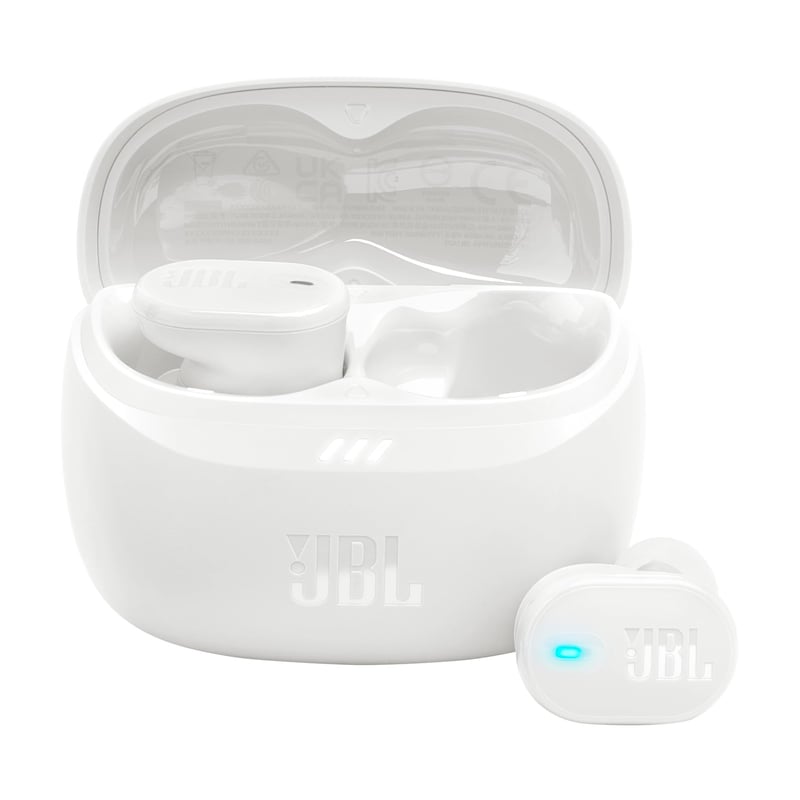 JBL Tune Buds 2 bežične Bluetooth slušalice s tehnologijom uklanjanja buke, 48 sati trajanja baterije, IP54 vodootpornost, Multipoint, bijele