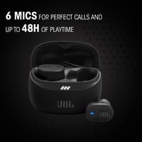 JBL Tune Buds 2 Bežične Bluetooth slušalice s potiskivanjem buke, 48 sati reprodukcije, IP54 vodootpornost, Multipoint, crne 5