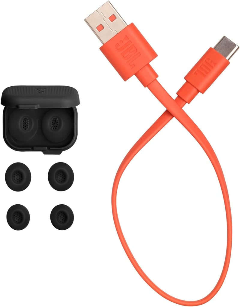 JBL Tune Flex 2 Bluetooth fülhallgató zajszűréssel, 48 órás játékidő, IP54 vízálló - Black, JBL Tune Flex 2