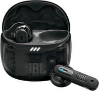 Căști True Wireless Bluetooth JBL Tune Flex 2 cu anulare activă a zgomotului, sunet spațial, protecție IP54, culoarea Ghost Black, utilizate 1