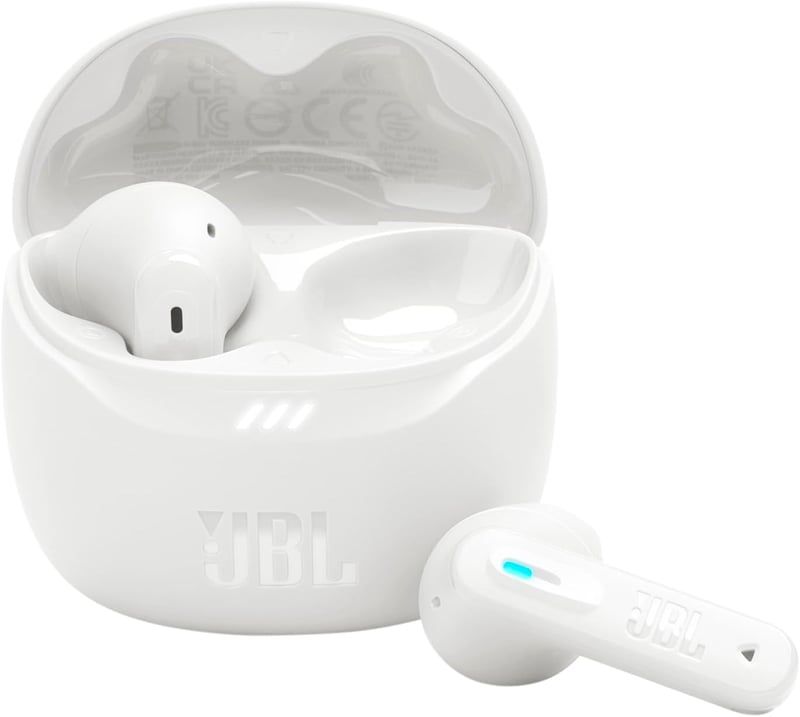 JBL Tune Flex 2 vezeték nélküli Bluetooth fülhallgató - IP54, 48 óra, fehér