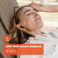 JBL Tune Flex True Wireless Bluetooth slušalice s aktivnim poništavanjem buke, Smart Ambient funkcijom, 32 sata trajanja baterije, bijele, veličina S 4