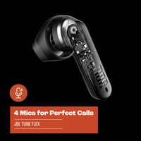 JBL Tune Flex True Wireless Bluetooth slušalice s aktivnim poništavanjem buke, Smart Ambient funkcijom, 32 sata trajanja baterije, bijele, veličina S 3