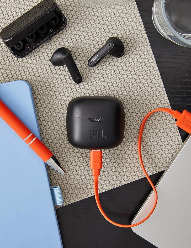 JBL Tune Flex TWS vezeték nélküli fülhallgató, zajszűrés, vízálló, fekete - Single, black