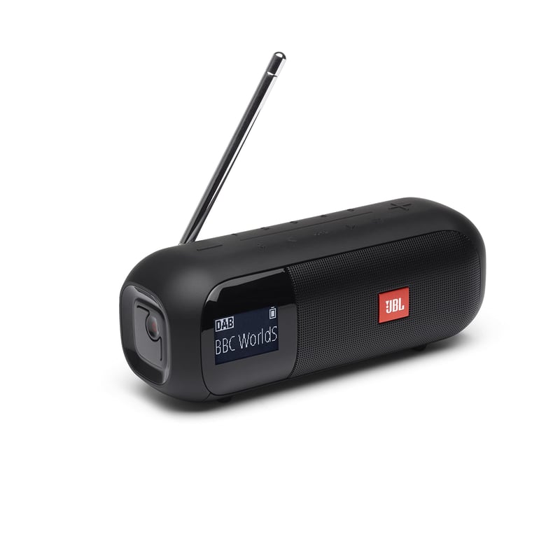 Boxă portabilă Bluetooth JBL Tuner 2 Negru - Radio DAB+ și FM, MP3, 12 ore autonomie baterie