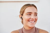 Bezdrôtové slúchadlá JBL Wave Beam True Wireless, čierne, odolnosť voči vode IP54, 32-hodinová výdrž batérie, Bluetooth, mikrofón, používané 7