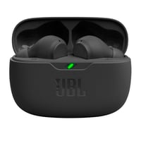 Bezdrôtové slúchadlá JBL Wave Beam True Wireless, čierne, odolnosť voči vode IP54, 32-hodinová výdrž batérie, Bluetooth, mikrofón, používané 3
