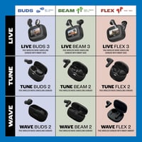 JBL Wave Flex 2 Bluetooth fülhallgató 40 órás akkumulátor, IP54 vízálló, multipoint - black, JBL Wave Flex 2 9