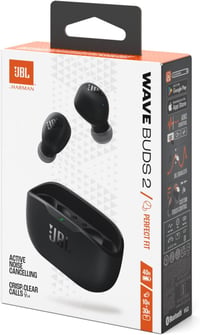JBL Wave Buds 2 vezeték nélküli Bluetooth fülhallgató zajszűréssel, 40 órás lejátszás - black, JBL Wave Buds 2 8