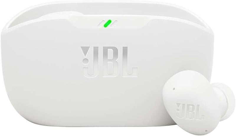 JBL Wave Buds 2 vezeték nélküli Bluetooth fülhallgató, IP54, 40 óra - fehér