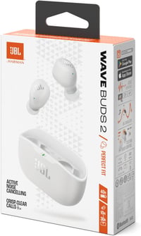 JBL Wave Buds 2 vezeték nélküli Bluetooth fülhallgató, IP54, 40 óra - fehér 9