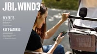 JBL Wind 3S szürke hordozható Bluetooth hangszóró, IP67 vízálló, 5W, 5 óra akkumulátor - grey 9