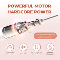 JCMaster Professzionális Elektromos Körömcsiszoló 35000 RPM Pedállal Gél és Akril Körömhöz 5