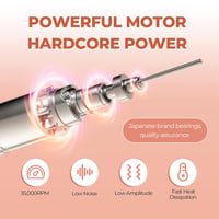 JCMASTER TouchPro+ Elektromos Körömcsiszoló 35000 RPM Gél és Akrilfesték Körömhöz Professzionális Szett 4