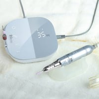 JCMASTER TouchPro+ Elektromos Körömcsiszoló Szett Gél és Akrillhoz 6 Fej 35000 rpm 7