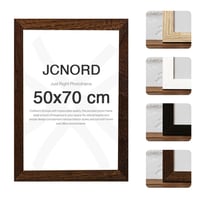 JCNORD MDF Fotorámik 50x70 cm, farba orech, s nerozbitným akrylátovým sklom - Moderný rám na fotky na stenu aj na stôl 1