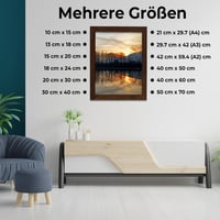 JCNORD MDF Fotorámik 50x70 cm, farba orech, s nerozbitným akrylátovým sklom - Moderný rám na fotky na stenu aj na stôl 5