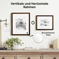 JCNORD MDF Fotorámik 50x70 cm, farba orech, s nerozbitným akrylátovým sklom - Moderný rám na fotky na stenu aj na stôl 6