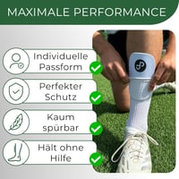 JDP Premium Schienbeinschoner Foci Lábszárvédő Férfi Női Gyerek Állítható - White 2