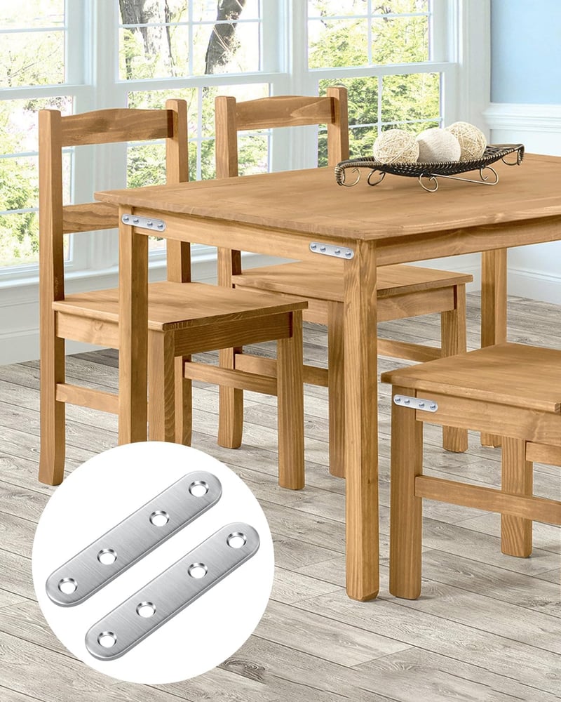 Jeboler Rozsdamentes Lapos Összekötő 10db 100x16mm Fém Csatlakozó Lemez