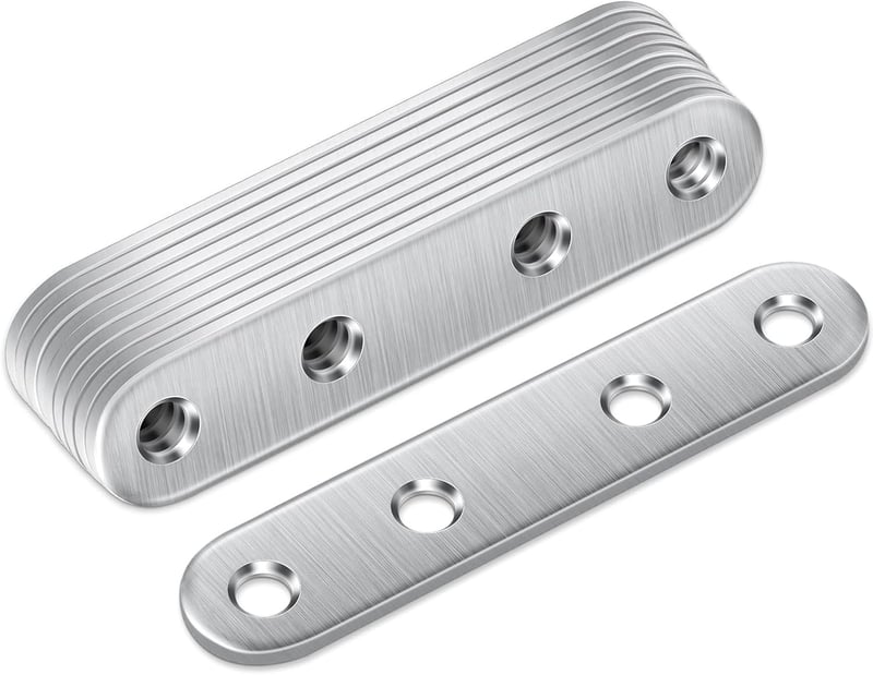Jeboler Rozsdamentes Lapos Összekötő 10db 100x16mm Fém Csatlakozó Lemez