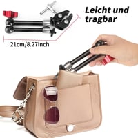 Magické rameno JEBUTU so super svorkou a držiakom typu cold shoe – červené/čierne – 56 cm 2