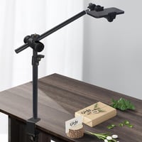 Stojan na stôl JEBUTU OS01 pre telefón a fotoaparát – čierny, s ohybným ramenom, 32,5 – 55 cm, s 1/4" guľovou hlavou, kompatibilný s iPhone 2