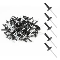 Set 50 nituri oarbe din aluminiu Jecdfs, antracit, 4 mm x 20 mm, rezistente la coroziune, pentru construcții, industria auto și mobilier 8