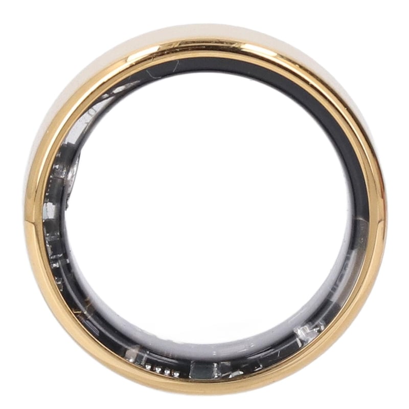 Inteligentný prsteň Jectse na monitorovanie zdravia, veľkosť 7, zlatý, vodotesnosť IP68, krokomer, počítadlo kalórií, multišportový fitness tracker, v reálnom čase
