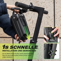 Jeebel 2L Vízálló Kormánytáska Elektromos Rollerhez - Gyorskioldós Váztáska Xiaomi Mijia/Sedway/Ninebot Rollerekhez és Összecsukható Kerékpá 3