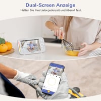 Jeeber 2K Baby Monitor 360° WiFi kamerás bébiőrző éjjellátóval és mozgásérzékeléssel 2