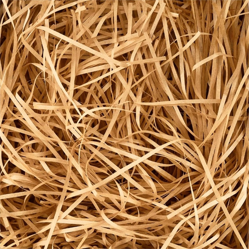 JeeMooTown Aprított Papír Barna 500g - Csomagolási Töltelék Ajándékdobozokhoz és Kosárkákhoz, Puha Védő Díszítő Anyag