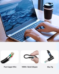 Nabíjací kábel k notebooku Jeestam 65W pre HP 15, 17, 14, EliteBook 630-645 G8-G10, ProBook 440-450 G8-G10, Pavilion, Stream Notebook 5
