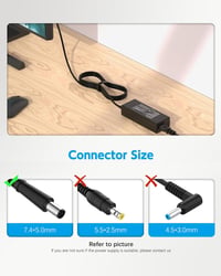 90W nabíjačka Jeestam pre HP Pavilion All-in-One 27" 24" 23" 22" 21" 20" 19" 18", ProDesk 400 600, EliteDesk 800, Omni 120 100, Slimline 400 260 stolný počítač AIO 3